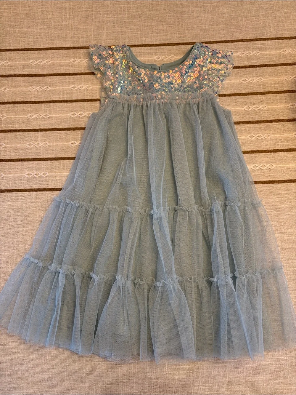 Zunie Girls' Sequin Tulle Party Dress